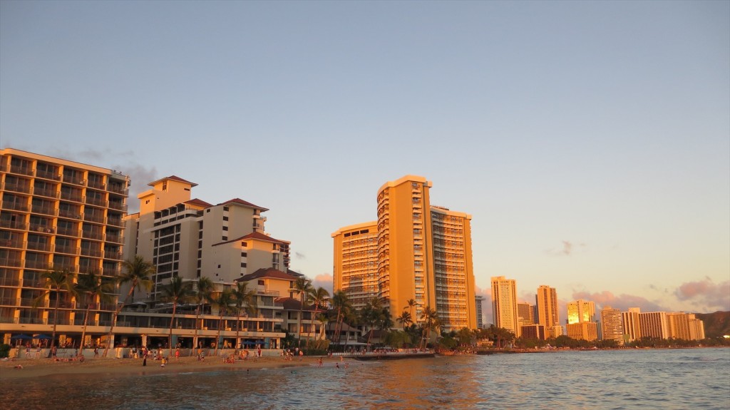 Sunset Time In Waikiki